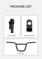 The package list includes folding fiser, handlerbar stem, and handlebar. 