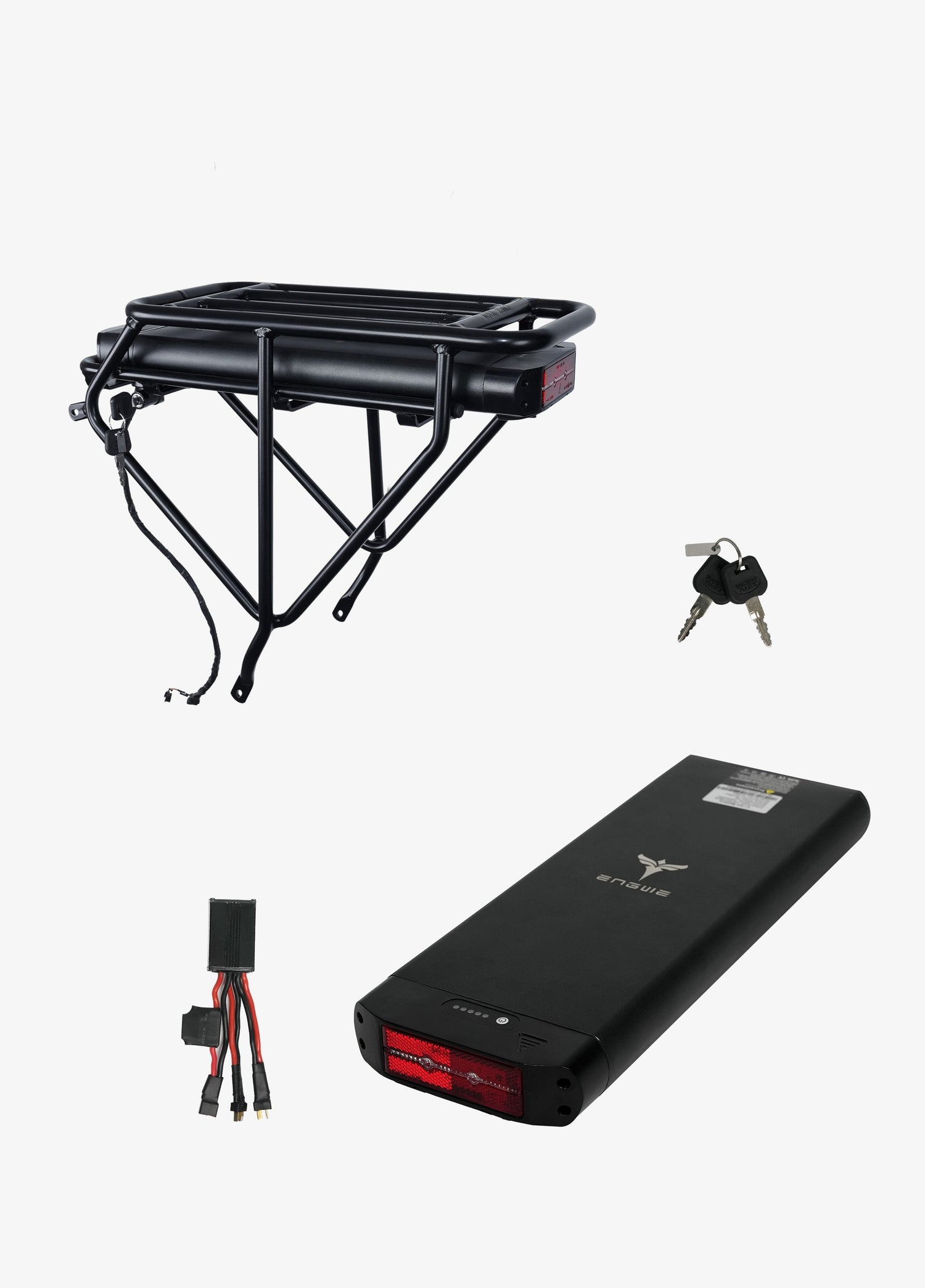 Battery holder, key, charging cable and mobile power for e bike ep-2 pro