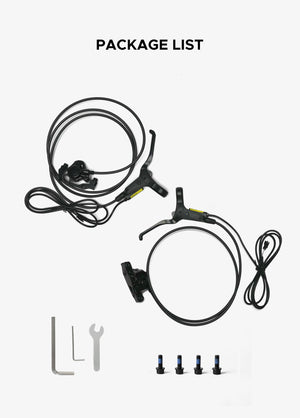 Package includes wrench, screws and cables