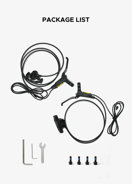 Package includes wrench, screws and cables