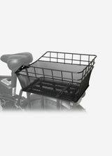 sturdy frame and ample storage capacity of ENGWE rear basket