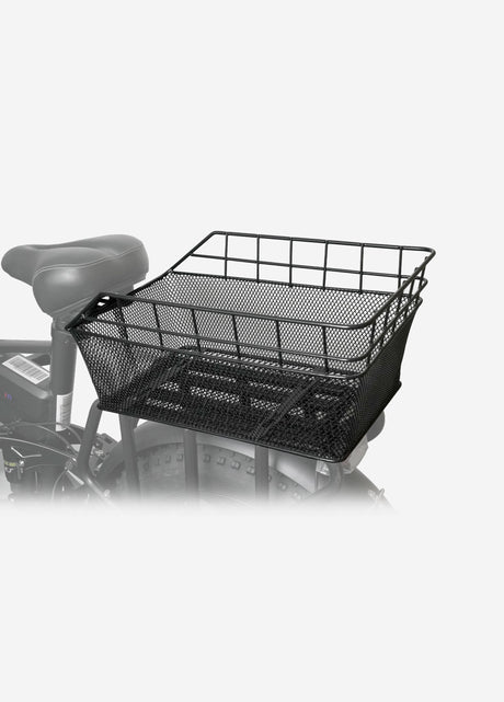 sturdy frame and ample storage capacity of ENGWE rear basket